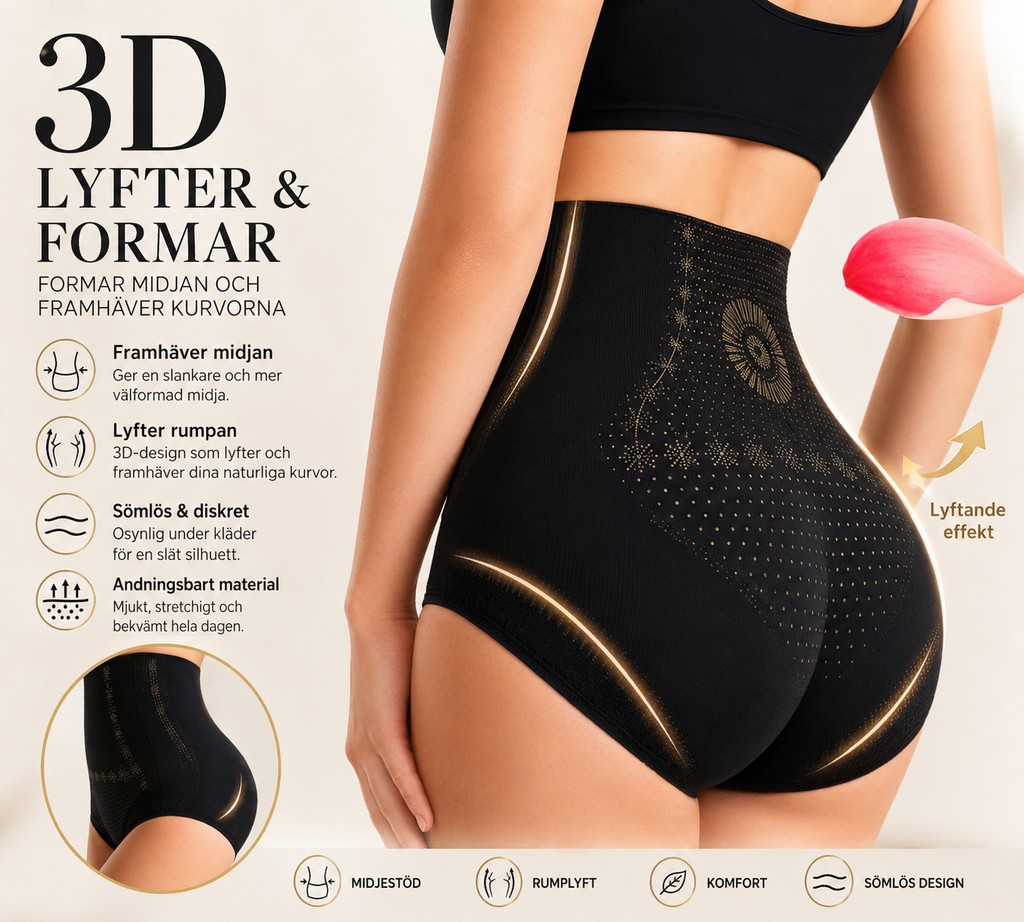Shapingtrosa med hög midja – Plattare mage & naturligt rumplyft