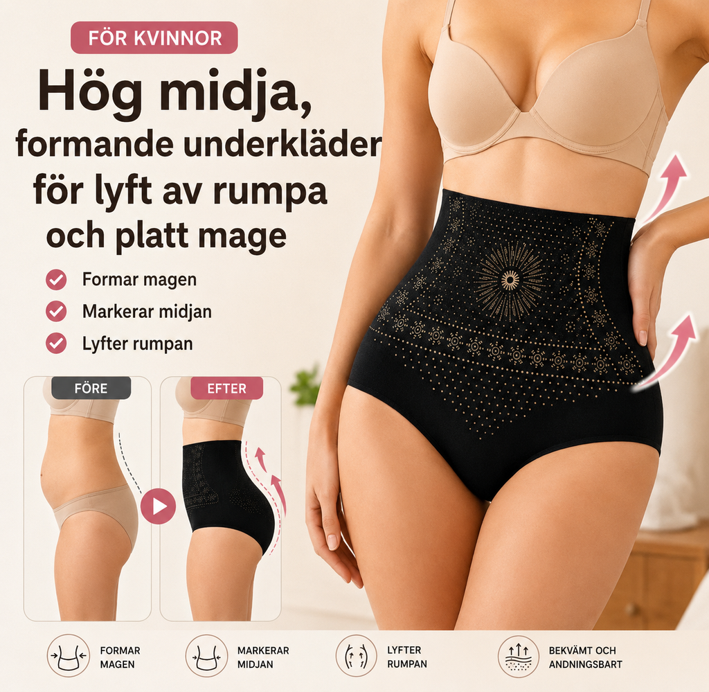 Shapingtrosa med hög midja – Plattare mage & naturligt rumplyft