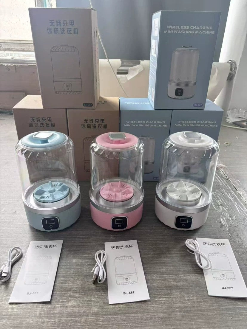 🧺 MiniWash Pro™ – Sladdlös Mini Tvättmaskin
