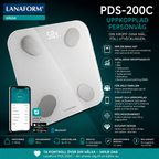 Lanaform PDS-200C – Smart personvåg med app, kroppssammansättning och Bluetooth