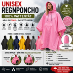🌧️ Regnponcho med huva – Vattentät & Multifunktionell