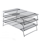 3-Layer Baking Cooling Rack Stackable Bread Cake Cooling Rack Net Mat