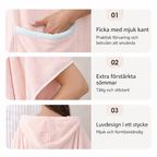 Stor, Lös & Snabbabsorberande Badrock med Luva för vuxna