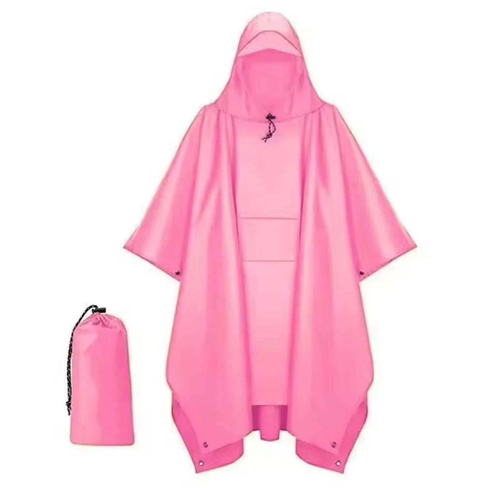 🌧️ Regnponcho med huva – Vattentät & Multifunktionell