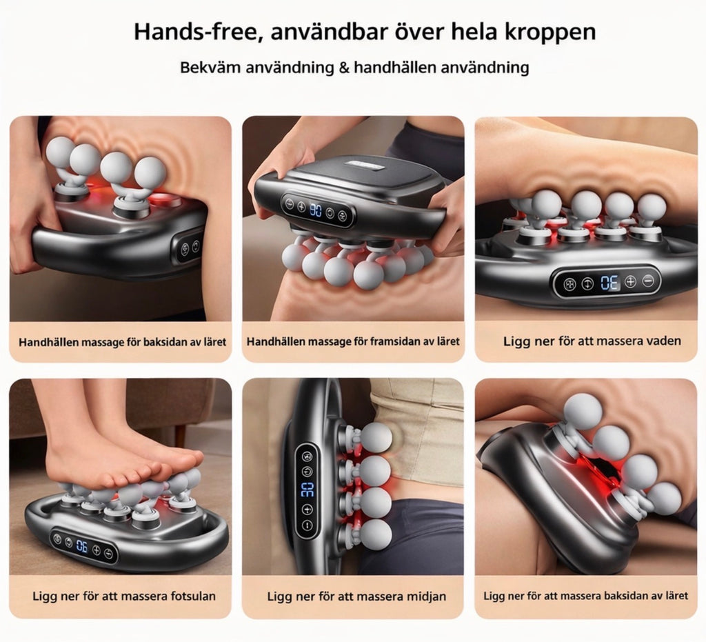 Avancerad massageapparat med 16 huvuden – djupgående behandling för muskler och fascia