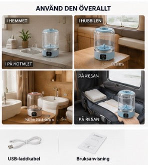 🧺 MiniWash Pro™ – Sladdlös Mini Tvättmaskin