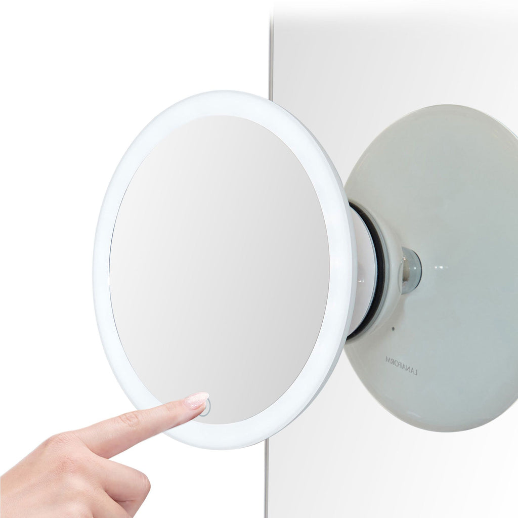 Lanaform 2in1 Mirror – Dubbelsidig sminkspegel med LED-belysning och 5x förstoring