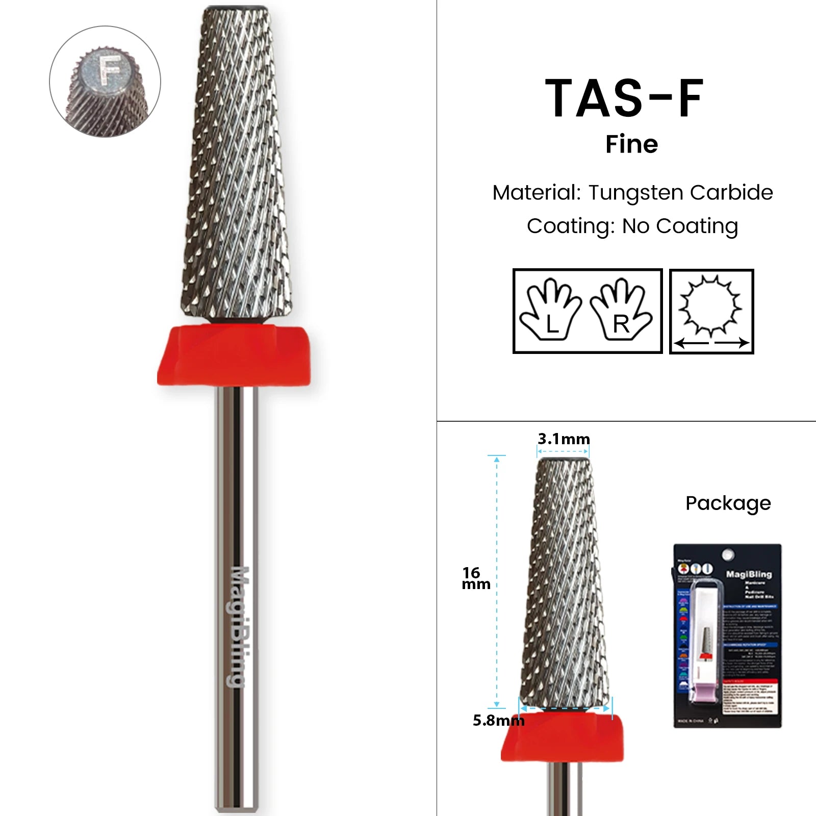 Milling Cutter Golden Carbide Nail Drill Bits For Electric Nail Drill Manicure Machine Pedicure Nail Files Accessories