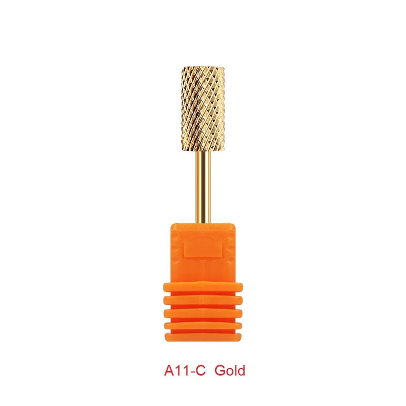Milling Cutter Golden Carbide Nail Drill Bits For Electric Nail Drill Manicure Machine Pedicure Nail Files Accessories