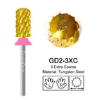 Milling Cutter Golden Carbide Nail Drill Bits For Electric Nail Drill Manicure Machine Pedicure Nail Files Accessories