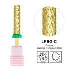 Milling Cutter Golden Carbide Nail Drill Bits For Electric Nail Drill Manicure Machine Pedicure Nail Files Accessories