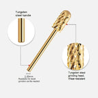 Milling Cutter Golden Carbide Nail Drill Bits For Electric Nail Drill Manicure Machine Pedicure Nail Files Accessories