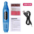 LULAA Electric Nail Sander Nail Drill Machine Grinder Nail Removal Exfoliating Polishing Tool Pedicure Machine Adapter