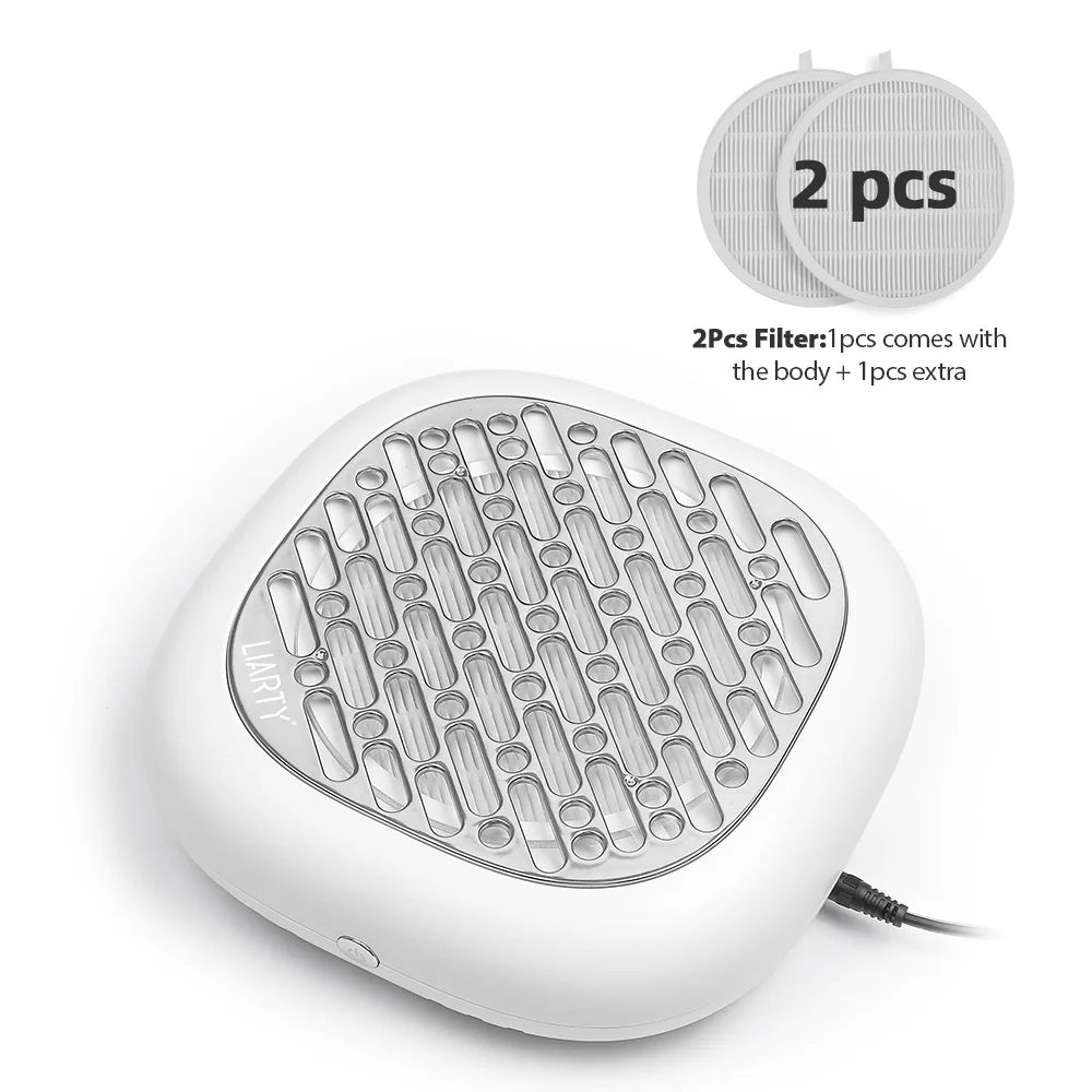 130W Super Suction Brushless Nail Dust Collector Powerful Nail Dust Extractor Nail Art Manicure Fan Vacuum Cleaner With 2 Filter
