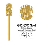 Milling Cutter Golden Carbide Nail Drill Bits For Electric Nail Drill Manicure Machine Pedicure Nail Files Accessories