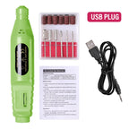 LULAA Electric Nail Sander Nail Drill Machine Grinder Nail Removal Exfoliating Polishing Tool Pedicure Machine Adapter
