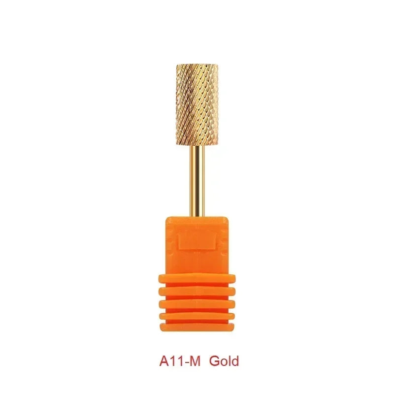 Milling Cutter Golden Carbide Nail Drill Bits For Electric Nail Drill Manicure Machine Pedicure Nail Files Accessories