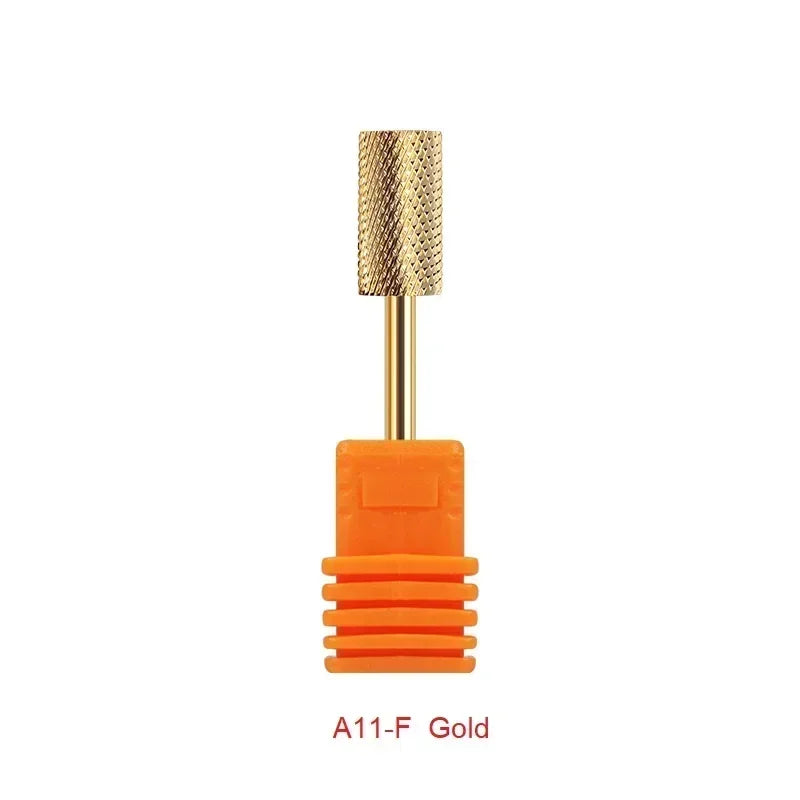 Milling Cutter Golden Carbide Nail Drill Bits For Electric Nail Drill Manicure Machine Pedicure Nail Files Accessories