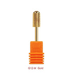 Milling Cutter Golden Carbide Nail Drill Bits For Electric Nail Drill Manicure Machine Pedicure Nail Files Accessories