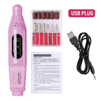 LULAA Electric Nail Sander Nail Drill Machine Grinder Nail Removal Exfoliating Polishing Tool Pedicure Machine Adapter