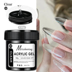 Nagelförlängningsgelé 150g– vit, ljusrosa akryl nagelkonst UV/LED-gel