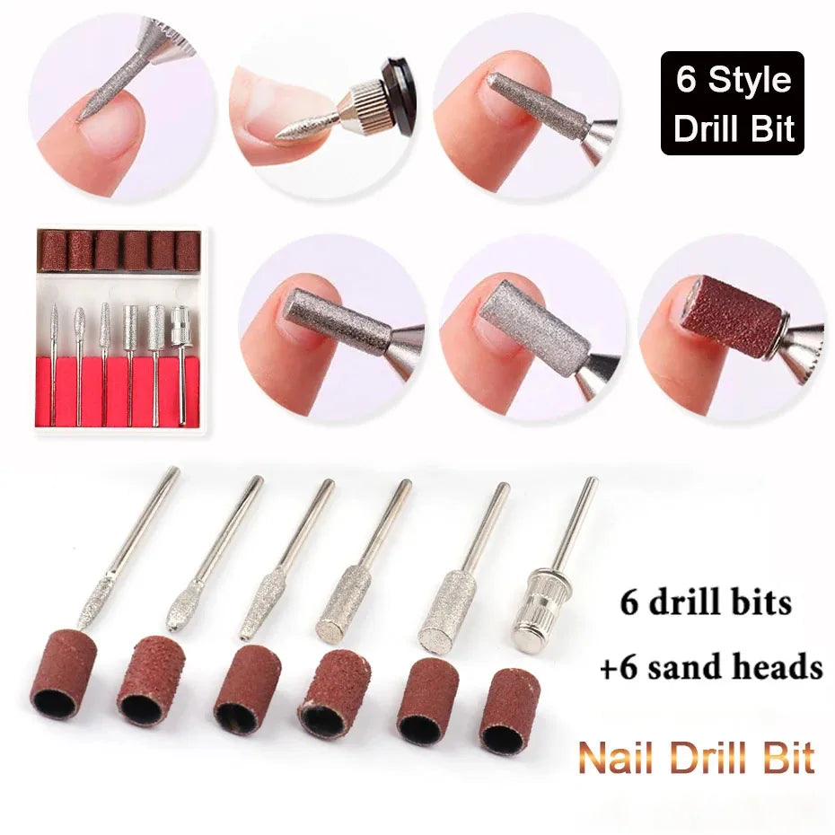 LULAA Electric Nail Sander Nail Drill Machine Grinder Nail Removal Exfoliating Polishing Tool Pedicure Machine Adapter