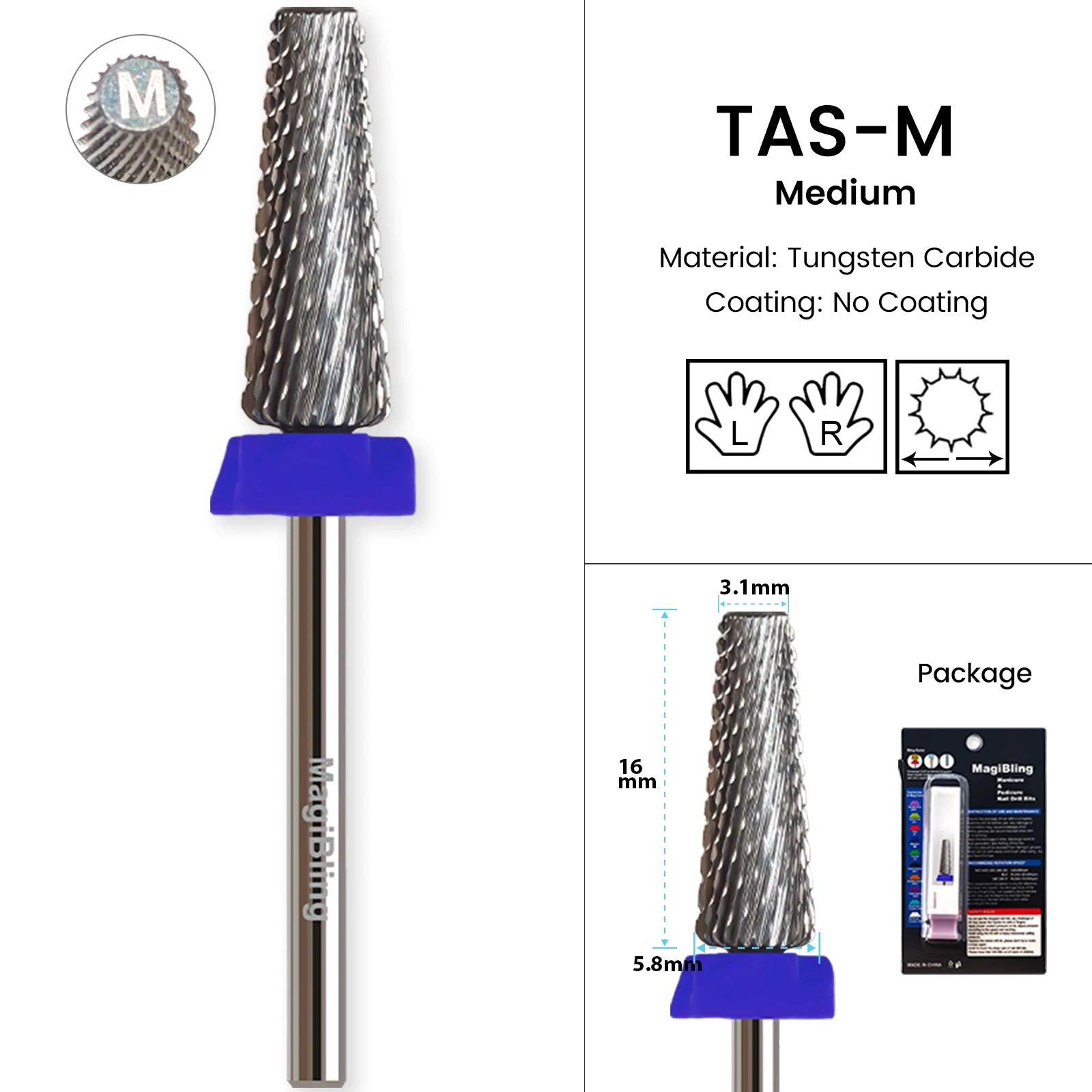 Milling Cutter Golden Carbide Nail Drill Bits For Electric Nail Drill Manicure Machine Pedicure Nail Files Accessories