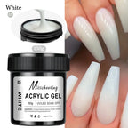 Nagelförlängningsgelé 150g– vit, ljusrosa akryl nagelkonst UV/LED-gel