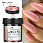 Nagelförlängningsgelé 150g– vit, ljusrosa akryl nagelkonst UV/LED-gel
