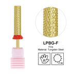 Milling Cutter Golden Carbide Nail Drill Bits For Electric Nail Drill Manicure Machine Pedicure Nail Files Accessories