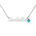 Fint Namnhalsband med födelsesten